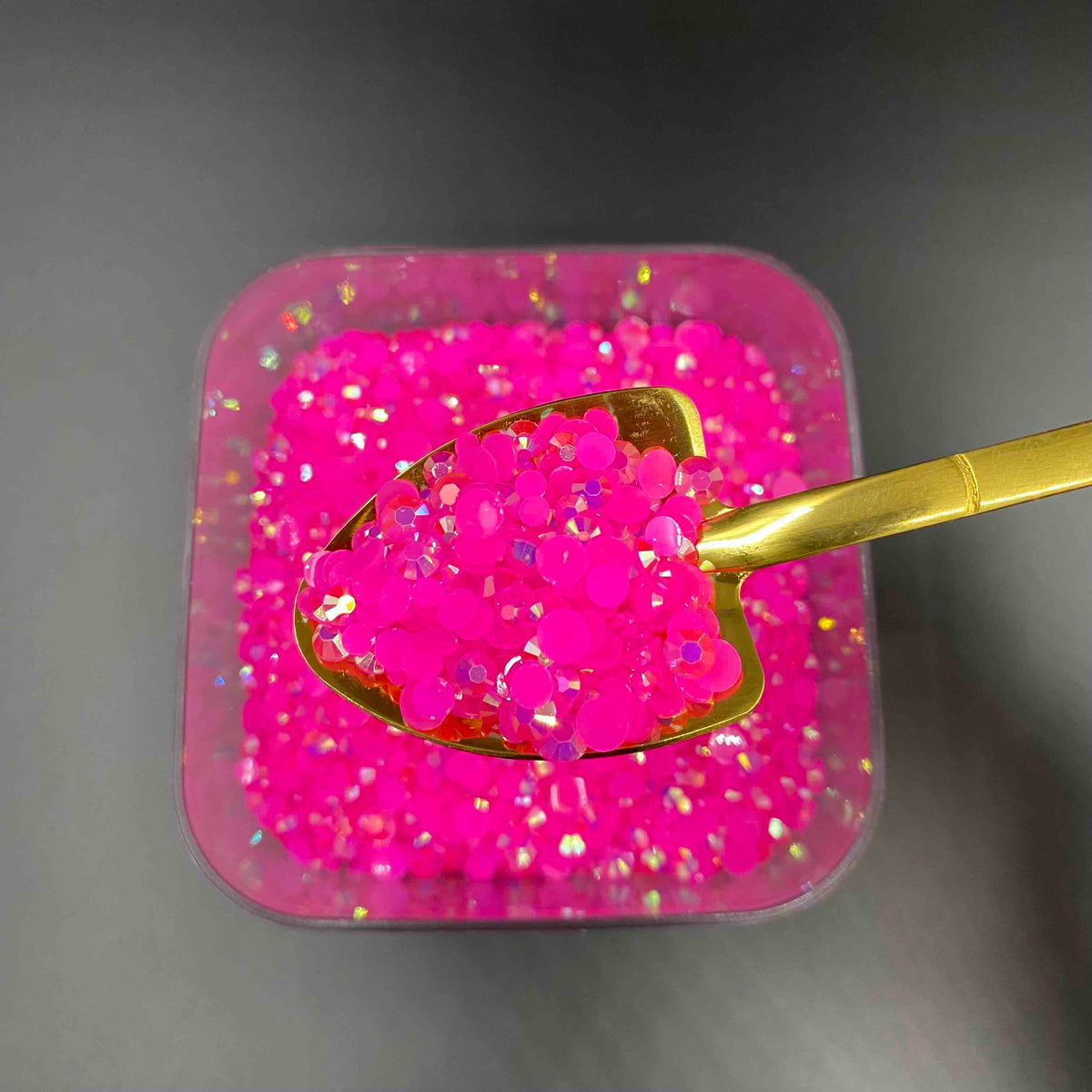 Barbie Pink, AB Jelly Resin Rhinestone