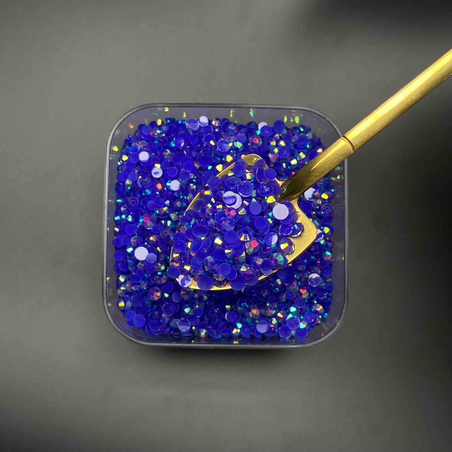 Navy Blue, AB Jelly Resin Rhinestone