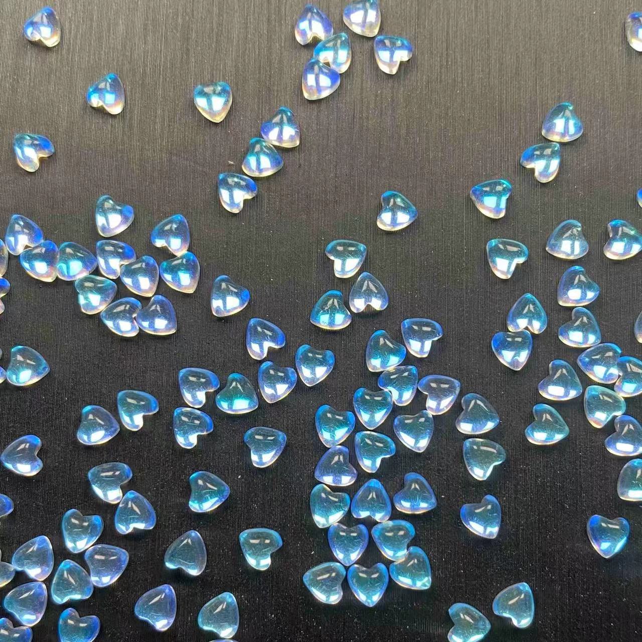 Opal Heart, 52pcs