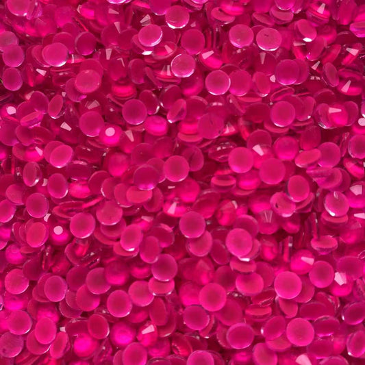 Neon Pink, Glow in Dark, Glass Crystal