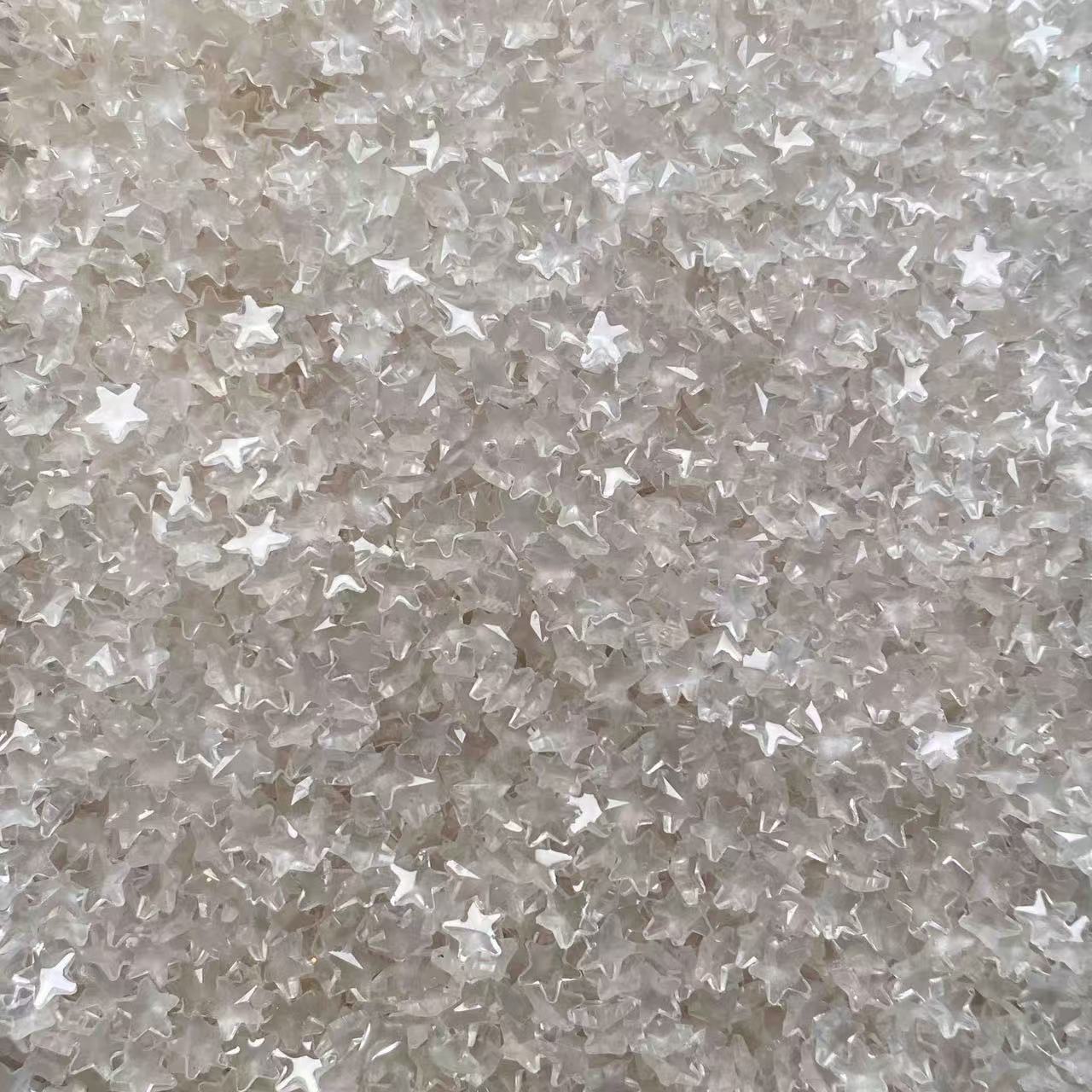 Resin Stars, Glow in Dark, 5MM