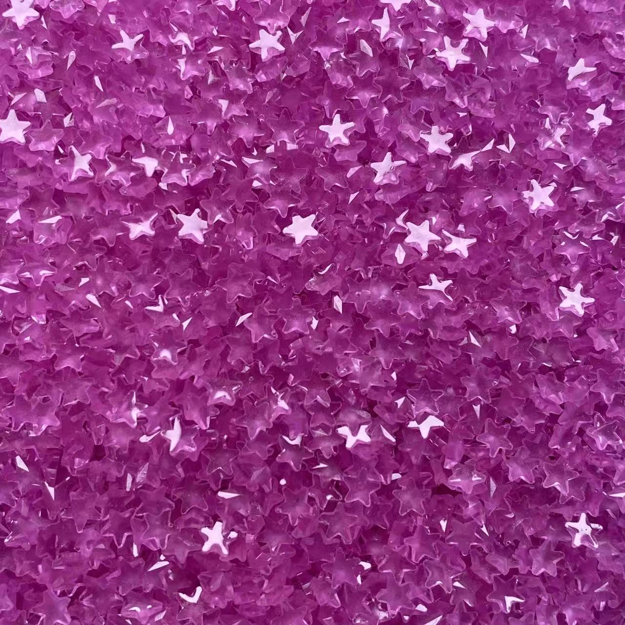 Resin Stars, Glow in Dark, 5MM