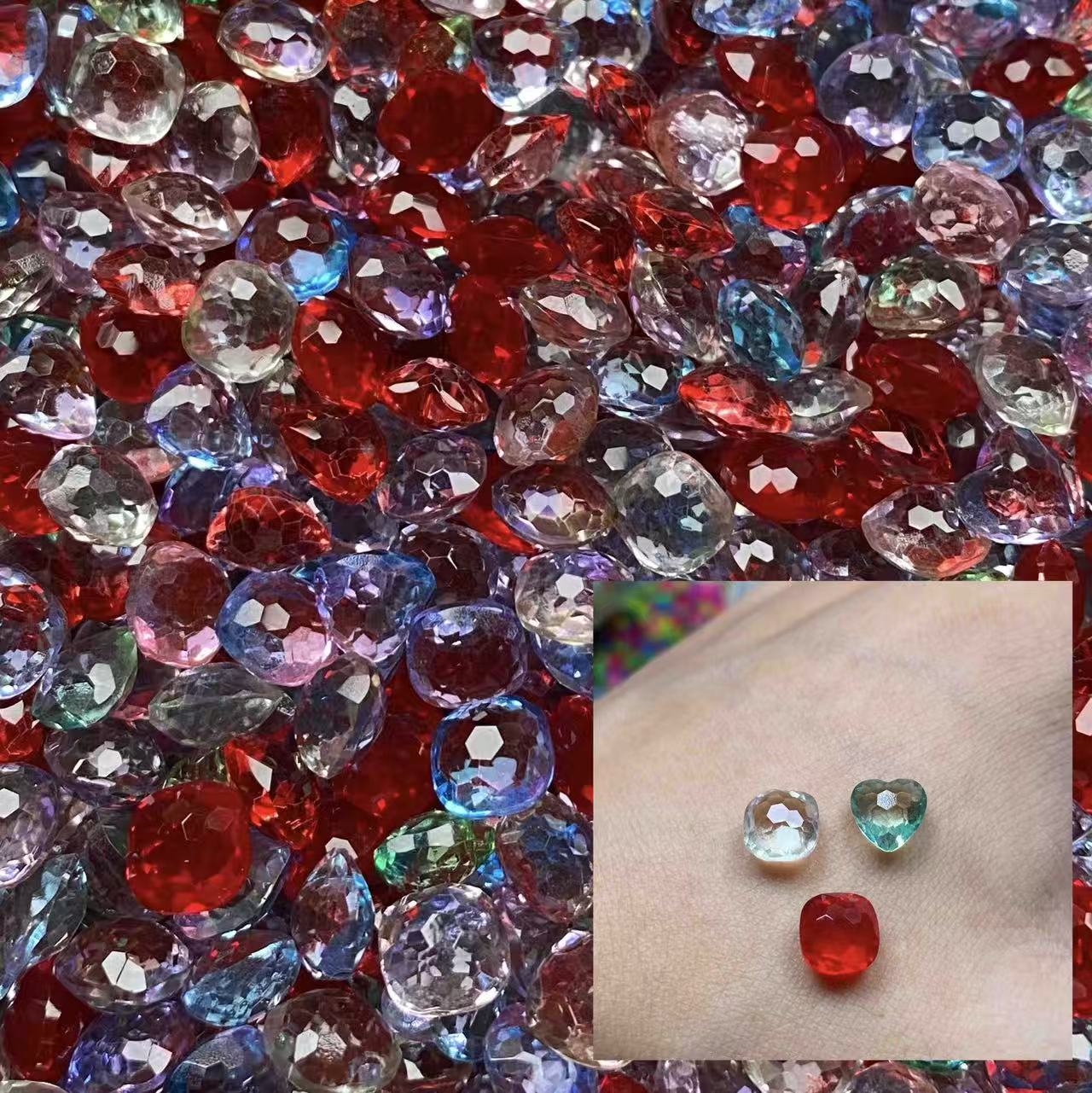 XOXO, Glass Crystals, 8mm