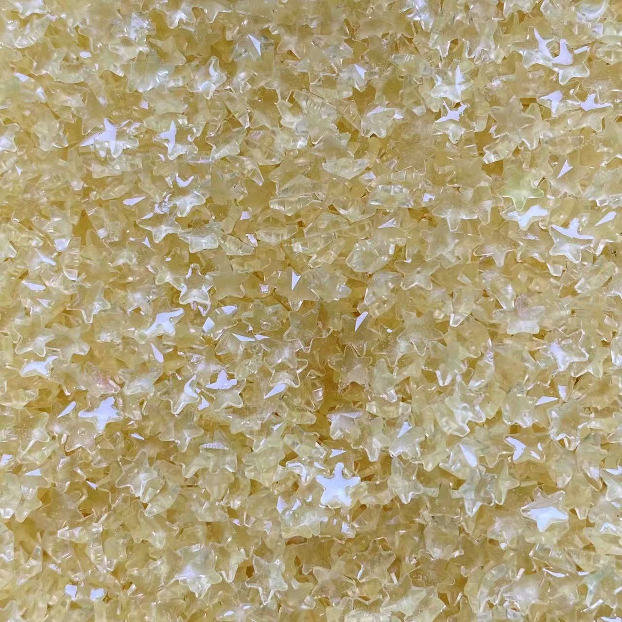 Resin Stars, Glow in Dark, 5MM