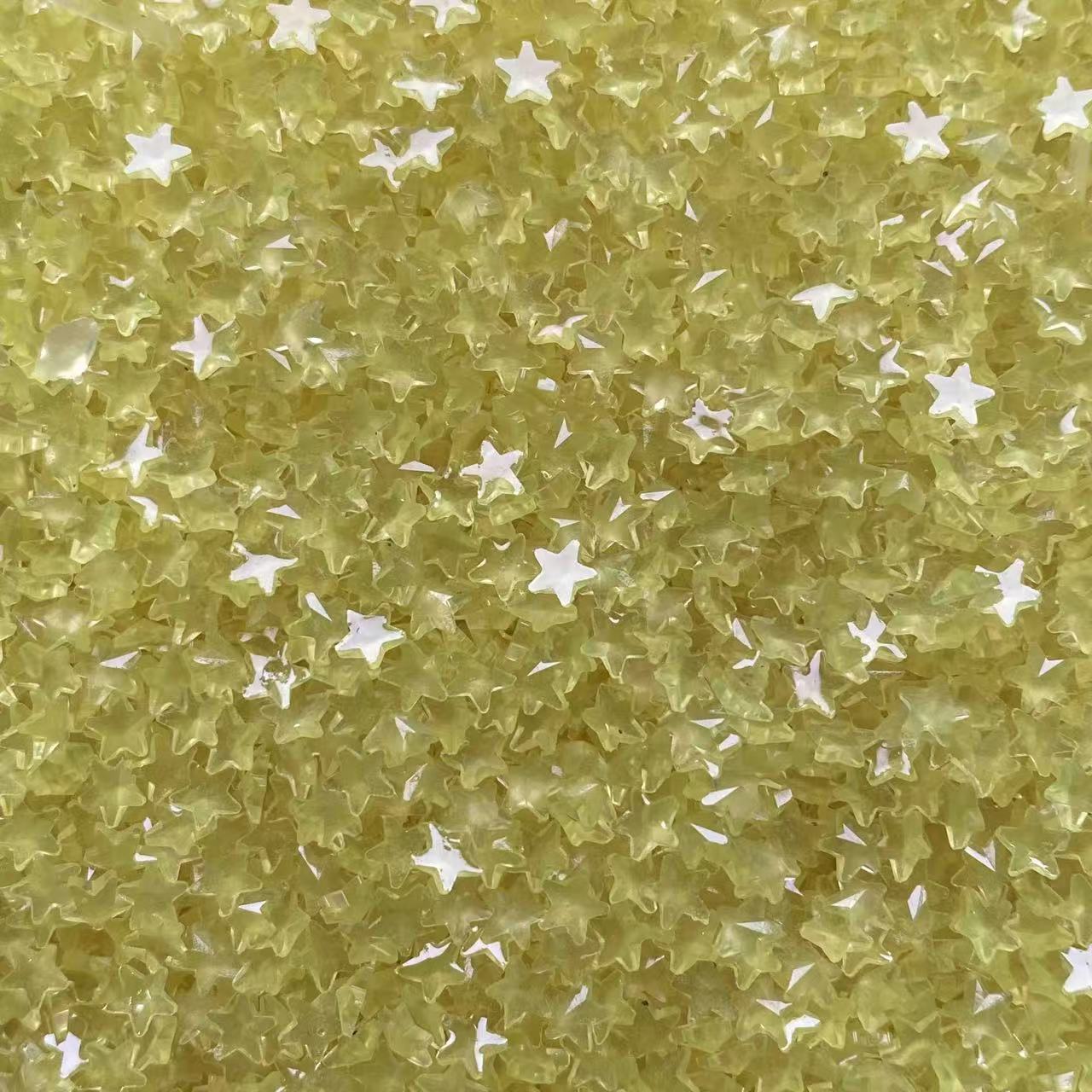 Resin Stars, Glow in Dark, 5MM