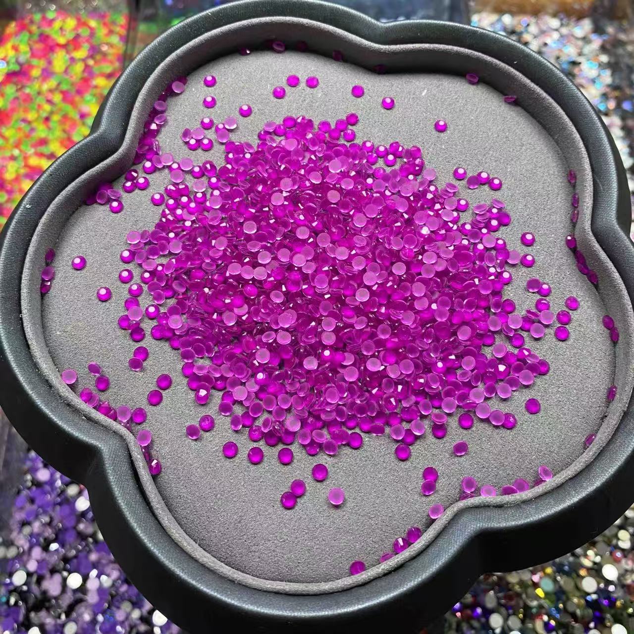 Neon Purple, Glow in Dark Glass Crystal