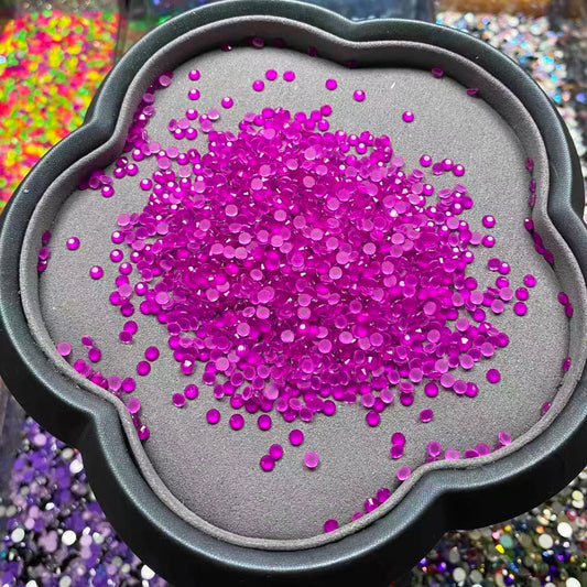 Neon Purple, Glow in Dark Glass Crystal