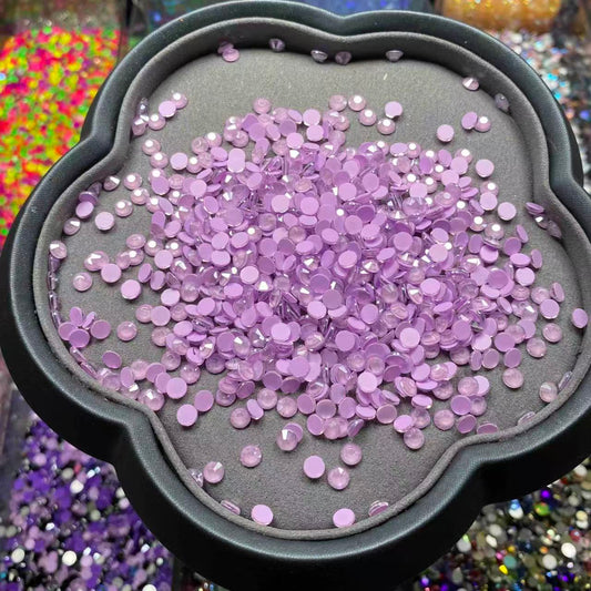 Silver AB Lavender, Glass Crystal