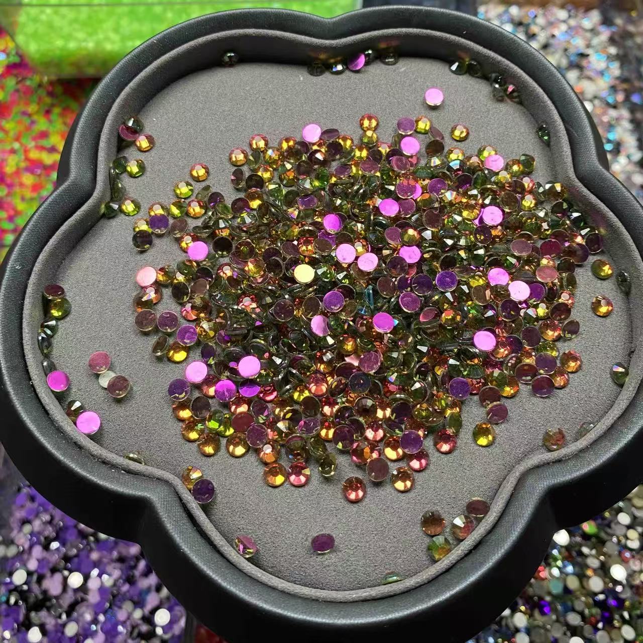 Aurora Rose, Clear Glass Crystal