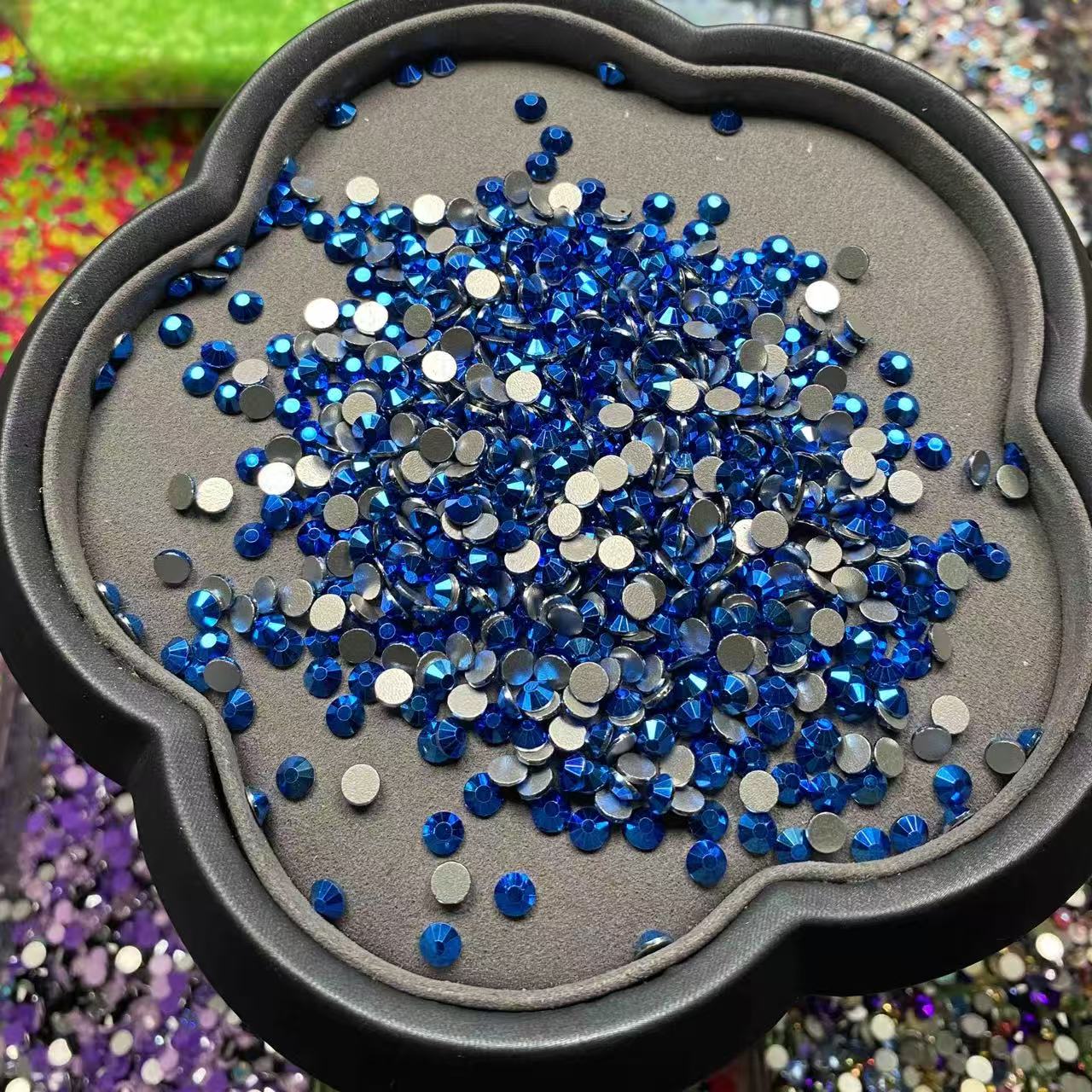 Metallic Royal Blue, Glass Crystal