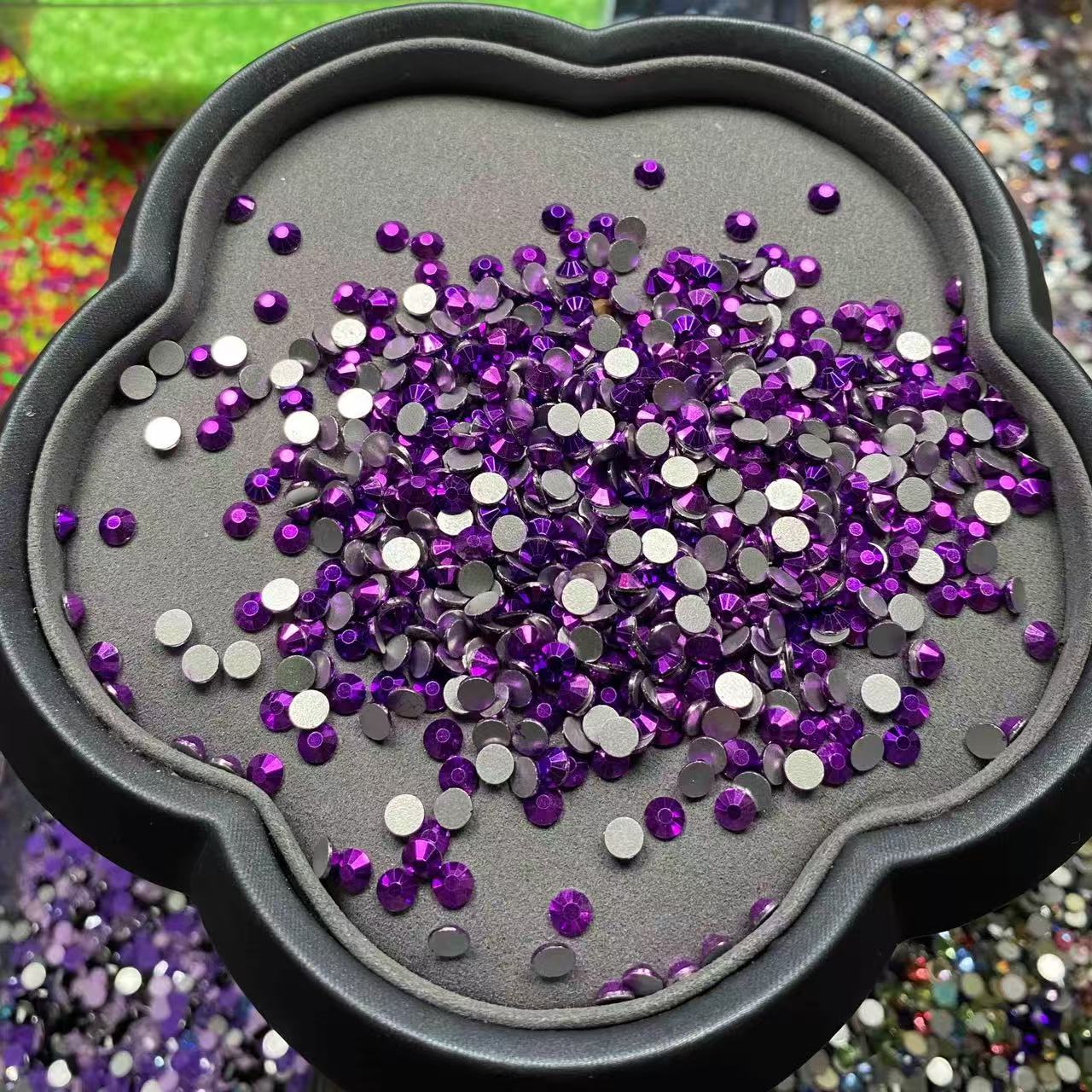 Metallic Purple, Glass Crystal