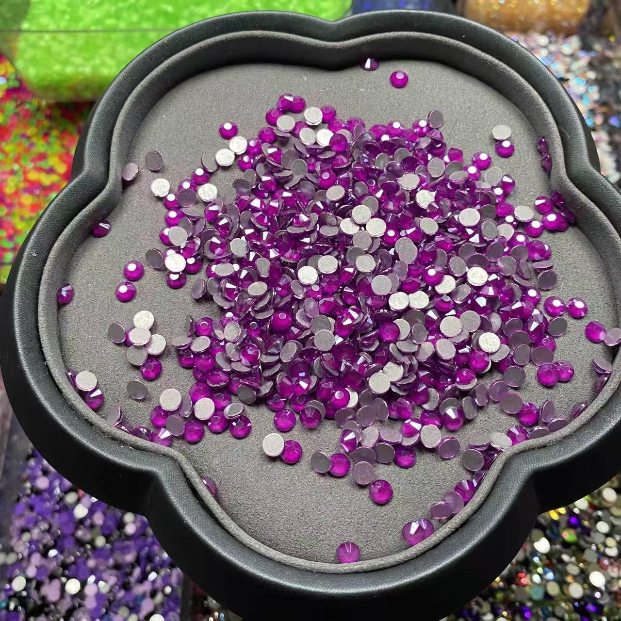 Fuchasia Plum, Glow in Dark, Purple, Glass Crystal