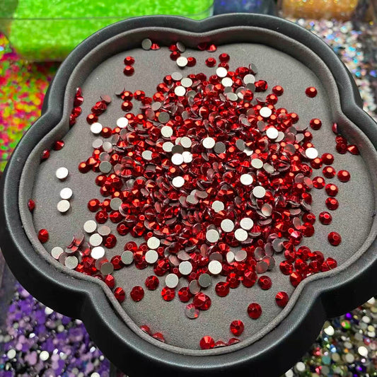 Metallic Red, Glass Crystal