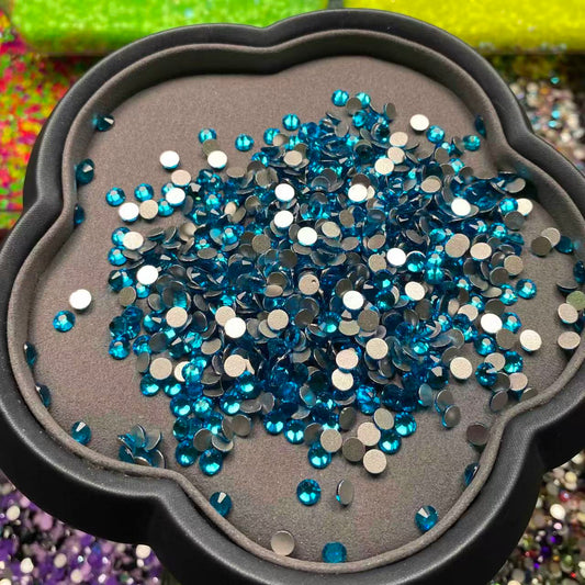 Capri Blue, Clear Glass Crystal