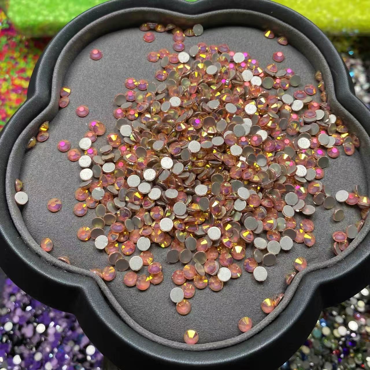 Opal AB Pink, Glow in Dark, Glass Crystal