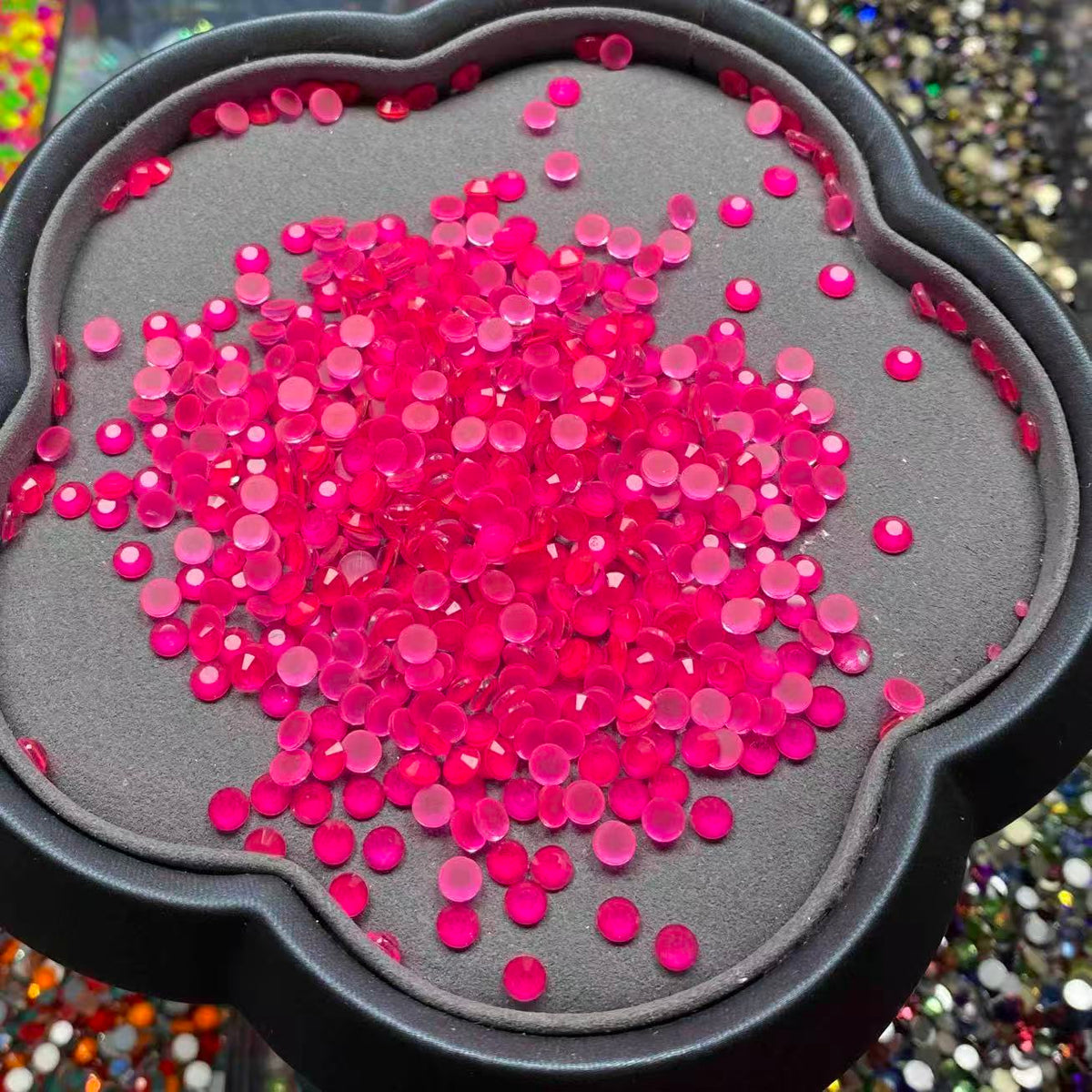 Neon Barbie Pink, Glass Stone