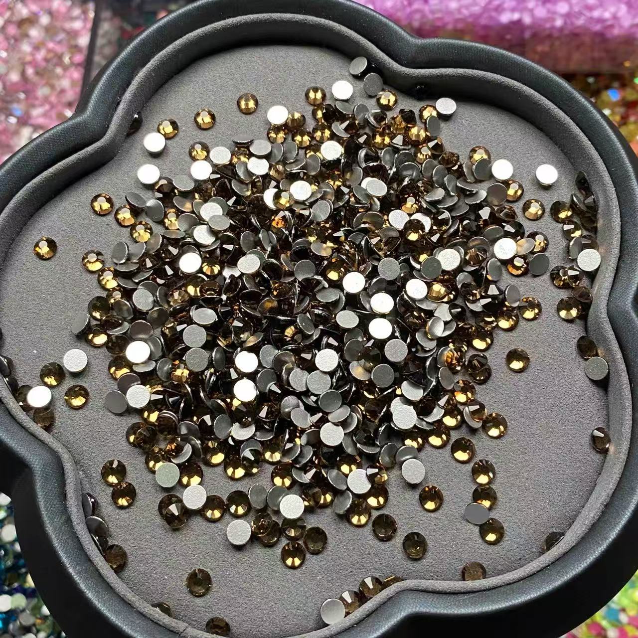 Clear Brown, Glass Crystal