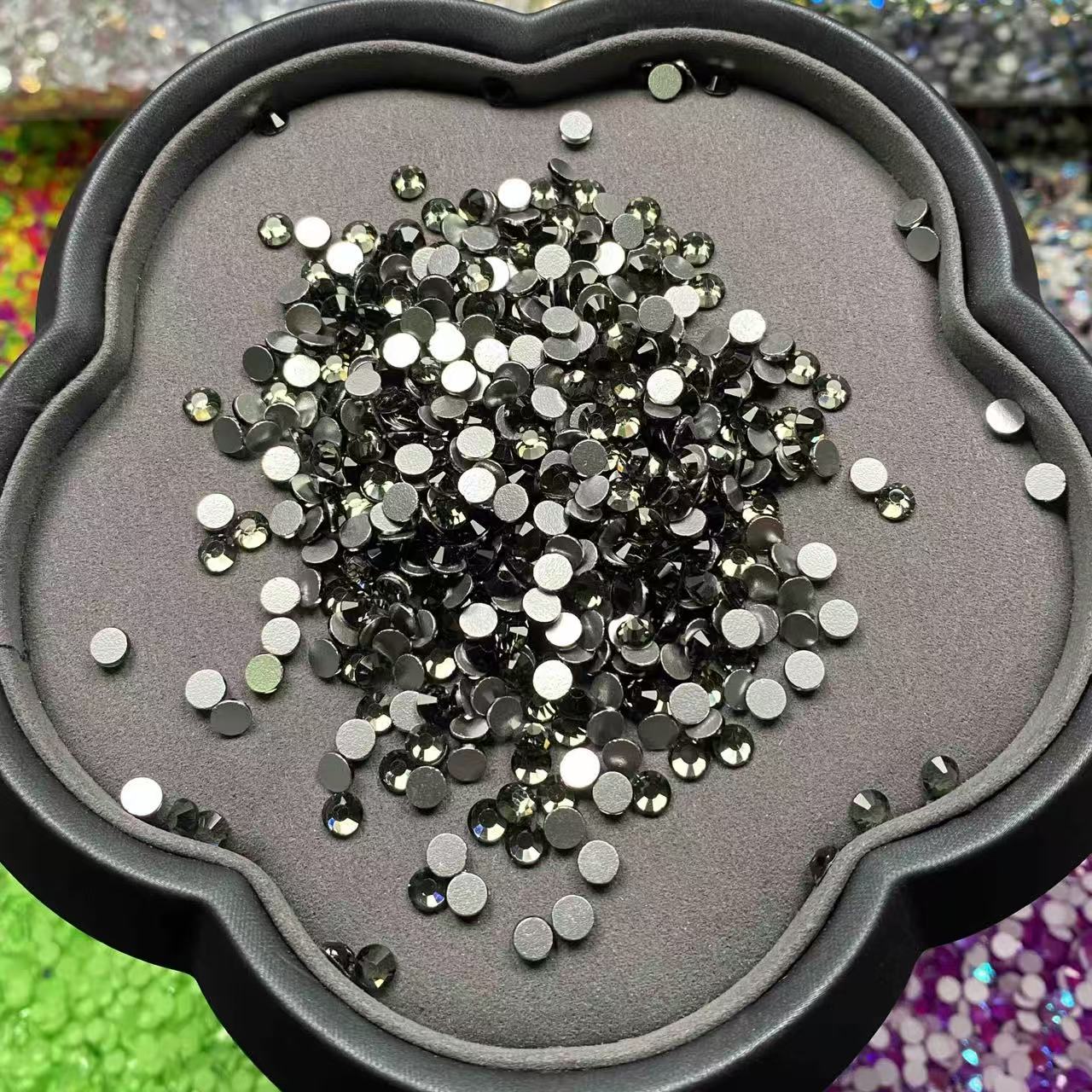 Clear Black, Glass Crystal