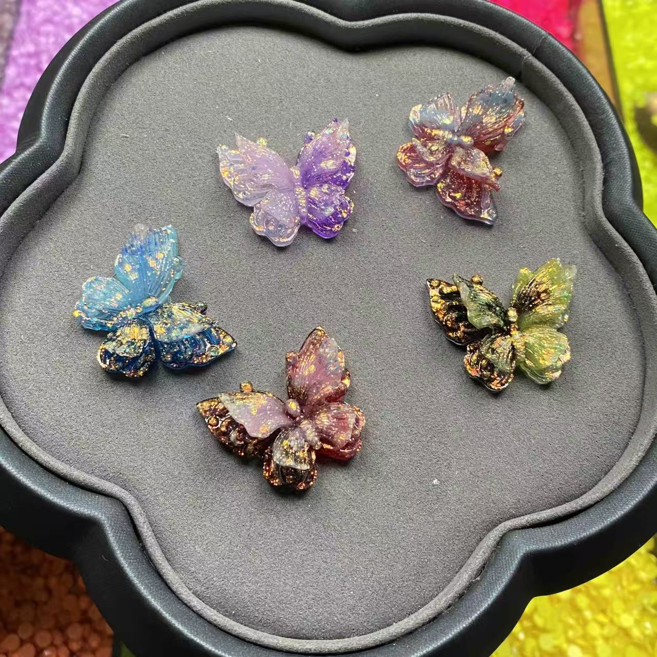 Soft Resin Butterflies, Glow in Dark