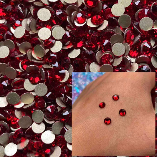 Clear Dark Red, Glass Crystal