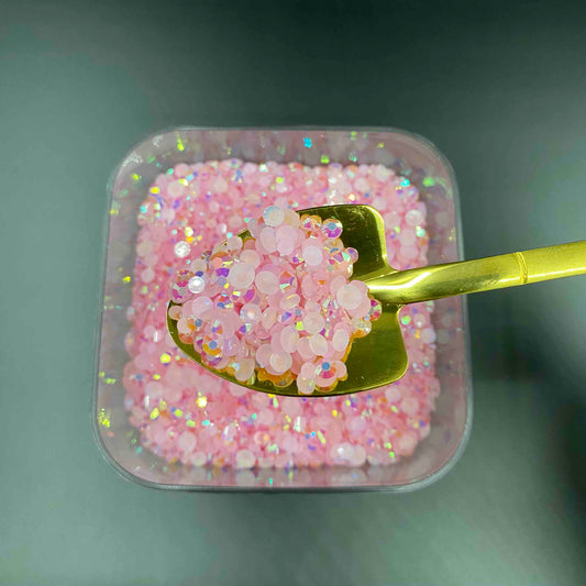 Baby Pink, AB Jelly Resin Rhinestone