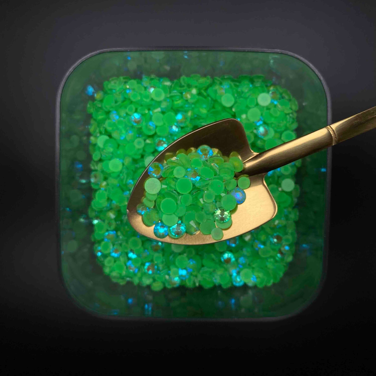 Green Glass Stones