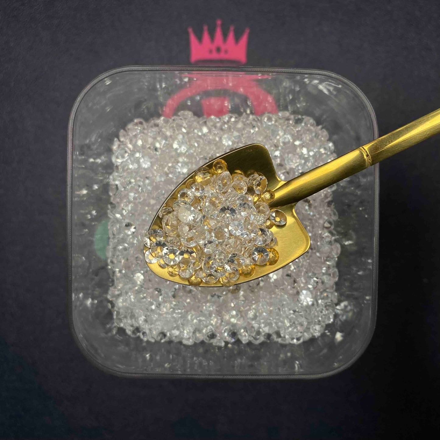 Clear, Transparent,  Glass Crystal