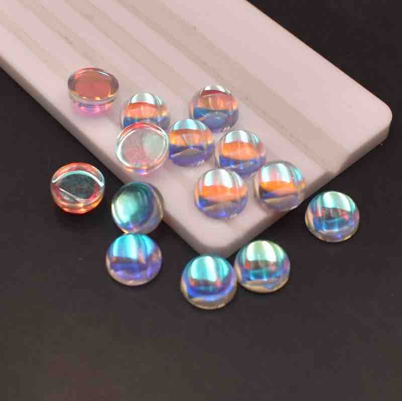 Opal Droplets & Moon Stones, Glass