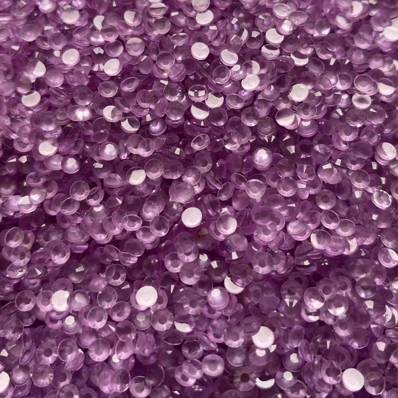 Lush Clear, Resin Rhinestone, Glow in the Dark, 3mm