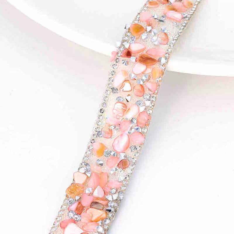 Self-Adhesive Glued-On Rhinestone Ribbons, 3 Feet Long, 2cm Wide