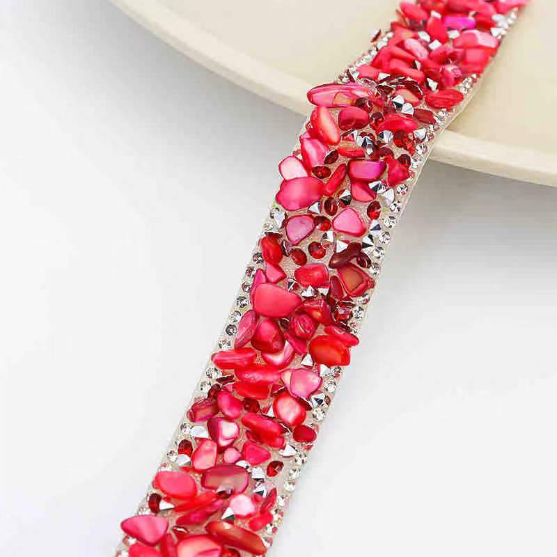 Self-Adhesive Glued-On Rhinestone Ribbons, 3 Feet Long, 2cm Wide