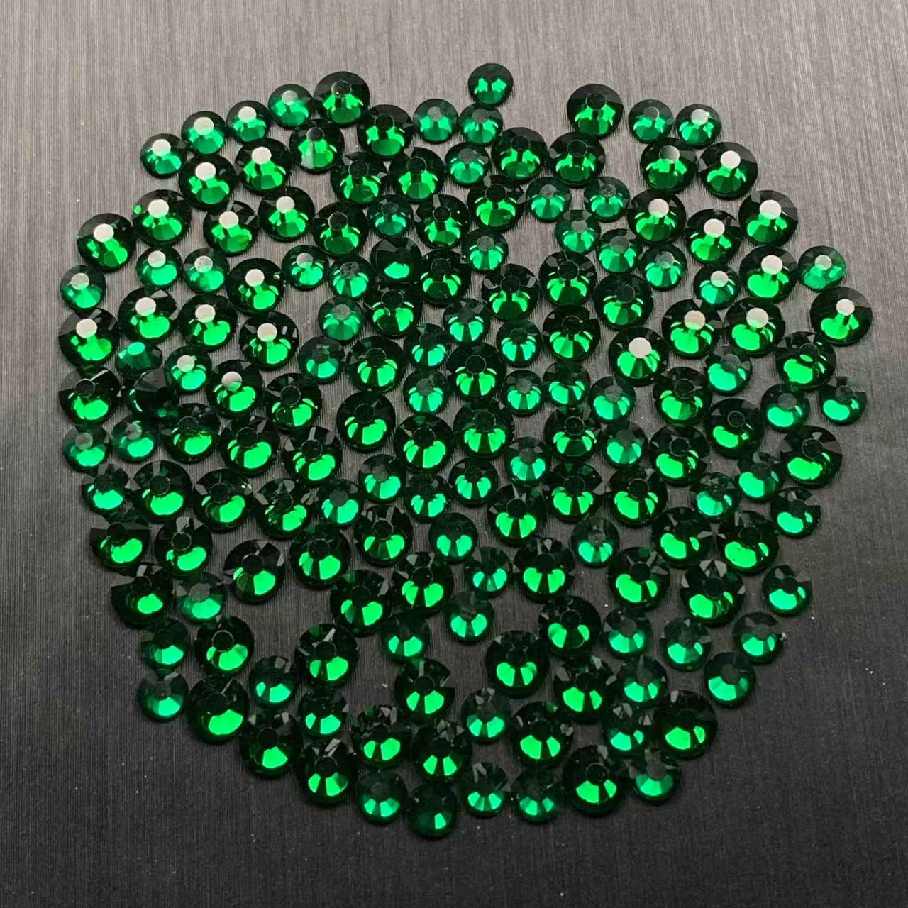 Golden Back Glass Rhinestones, 15 Colors, 2 Sizes