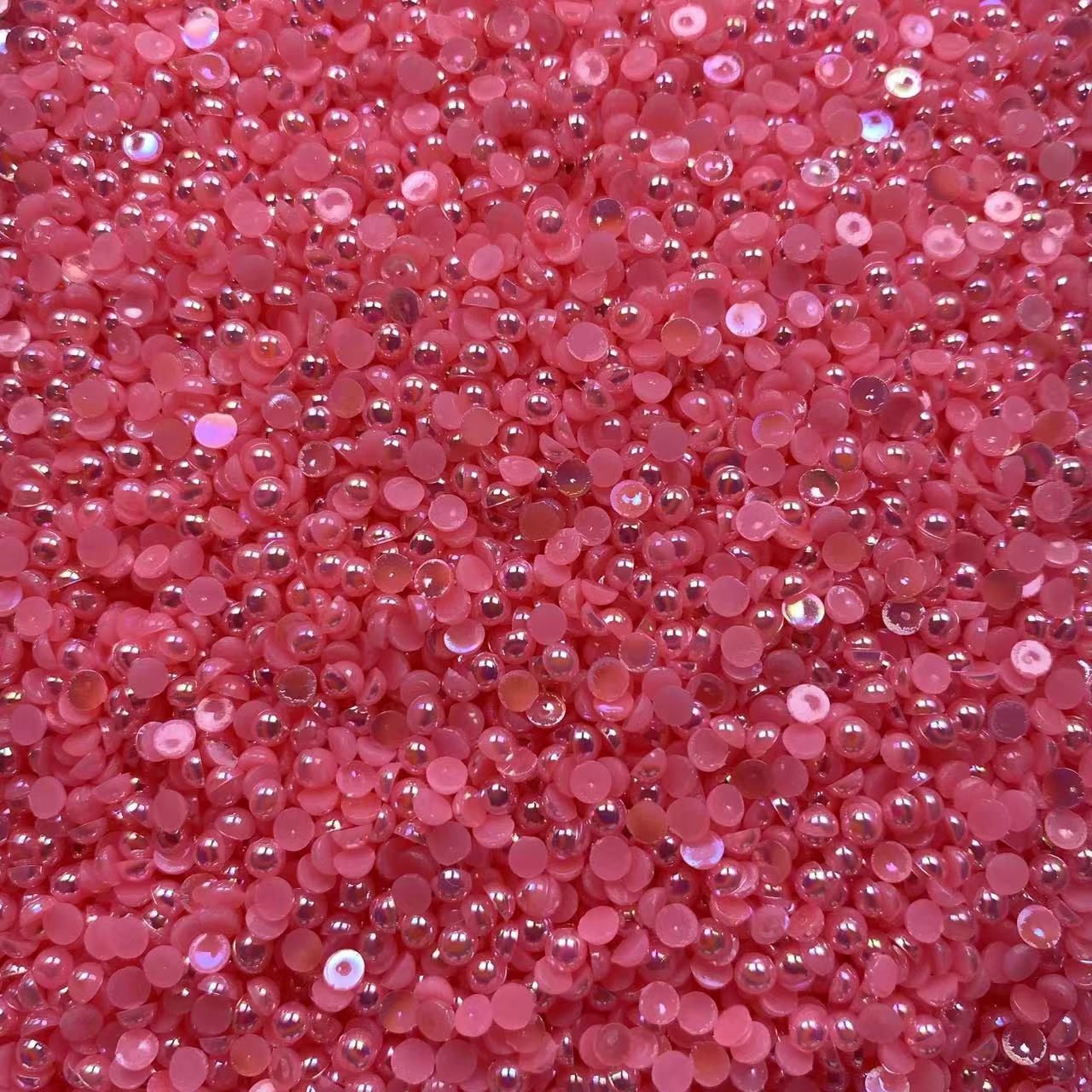 6mm Half Pearls, Single Color, Single Size, Resin