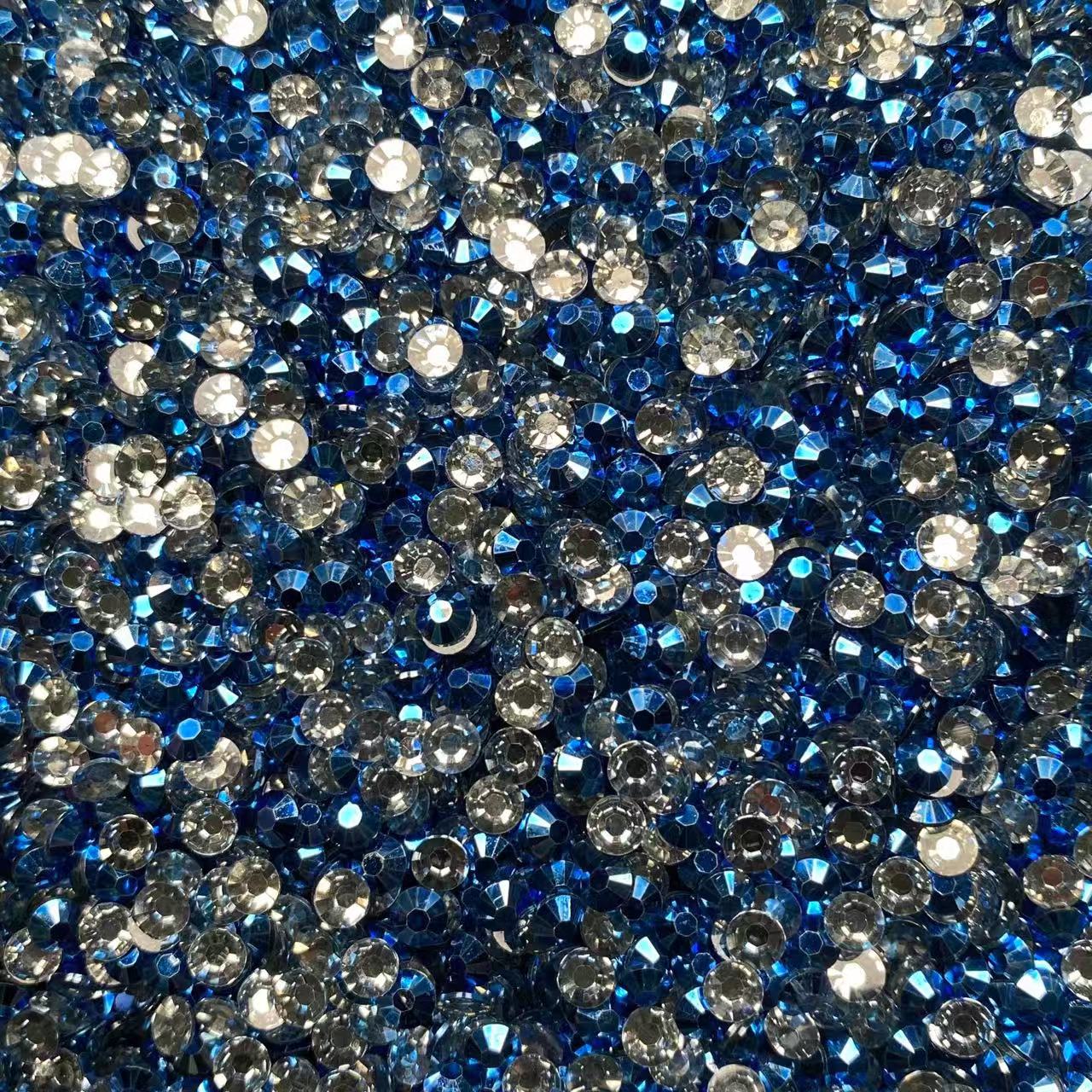 Metallic AB Resin Rhinestones, Seperate Sizes