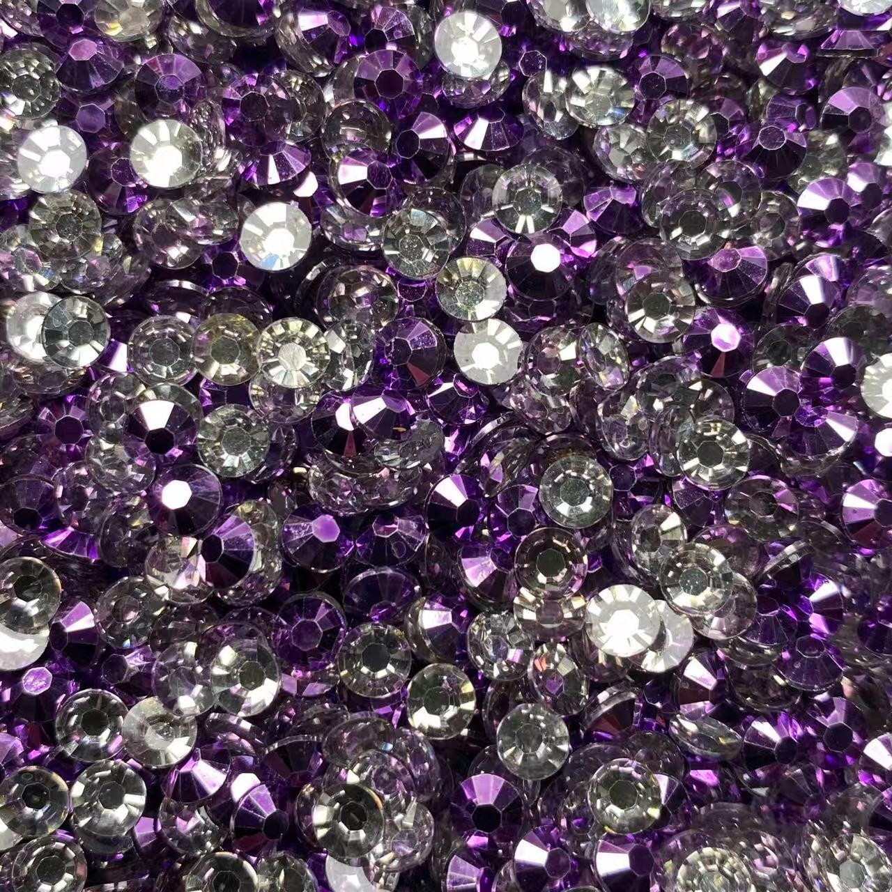 Metallic AB Resin Rhinestones, Seperate Sizes