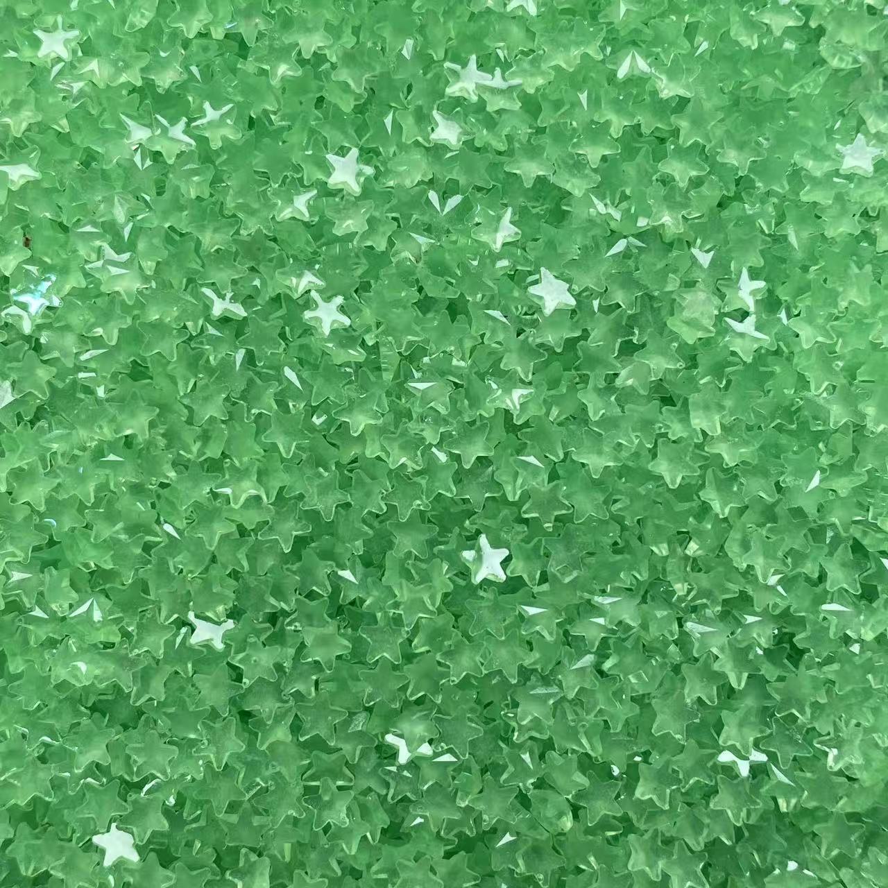 Resin Stars, Glow in Dark, 5MM