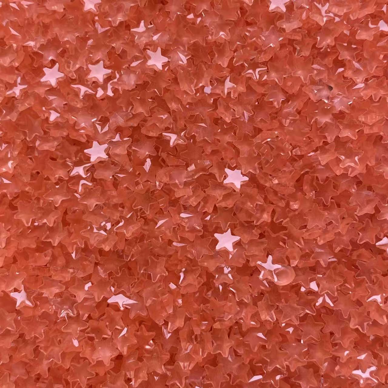 Resin Stars, Glow in Dark, 5MM