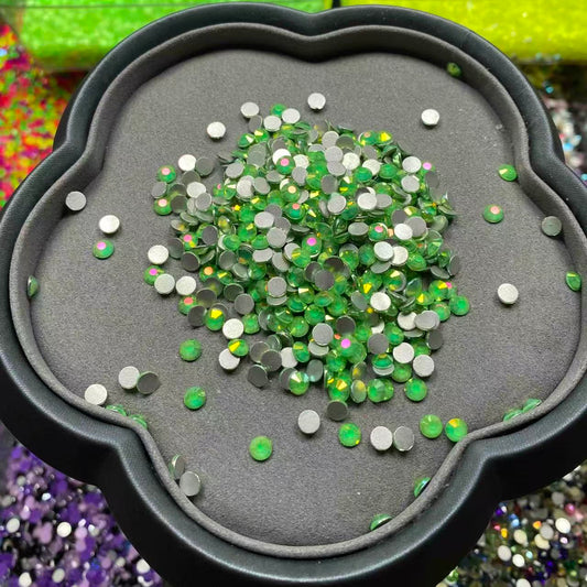 50%Off, Opal AB Green, Glass Crystal