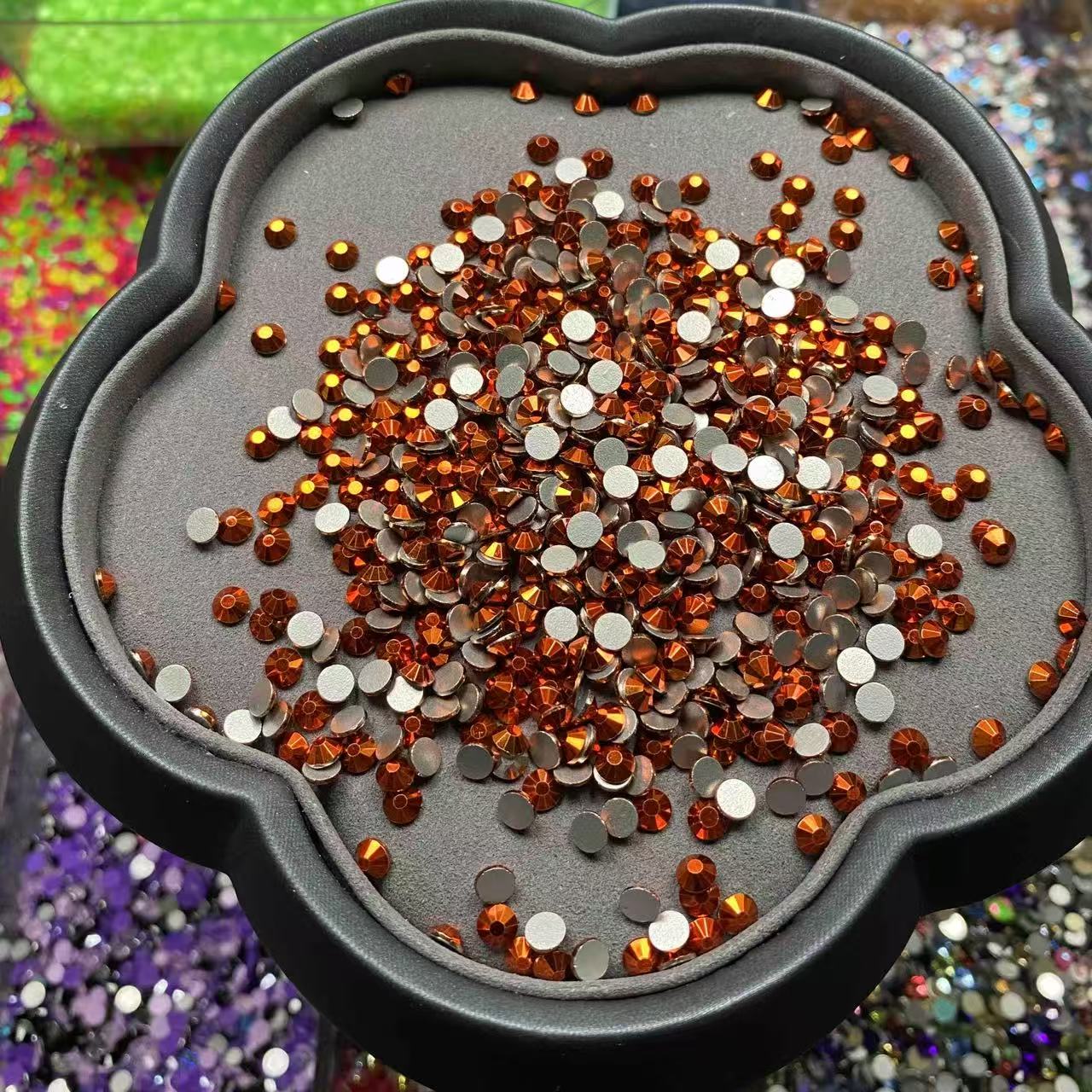 Metallic Orange, Glass Crystal