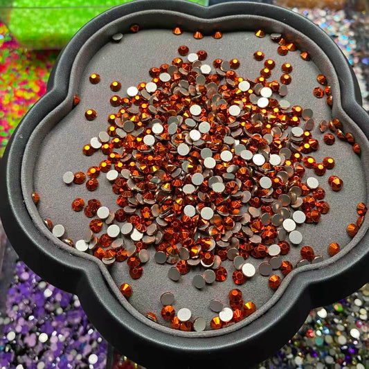 Metallic Orange, Glass Crystal