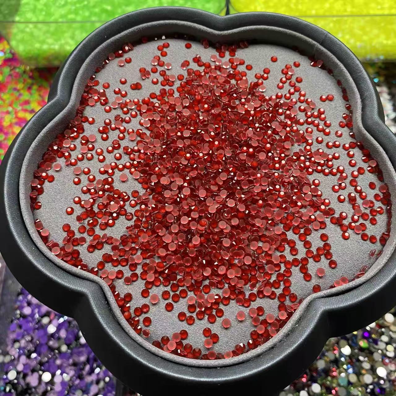 Burgundy, Dark Red, Solid Color, Glass Crystal