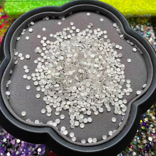 Neon White, Glow in Dark, Glass Crystal