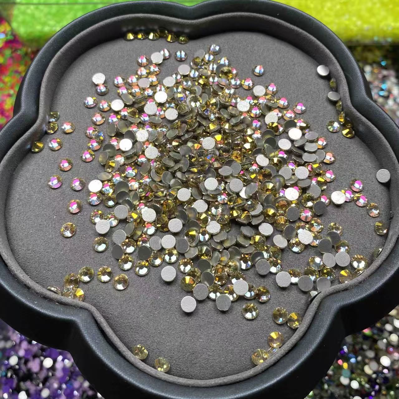 Golden Age, Gold AB, Clear Glass Crystal