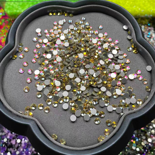 Golden Age, Gold AB, Clear Glass Crystal