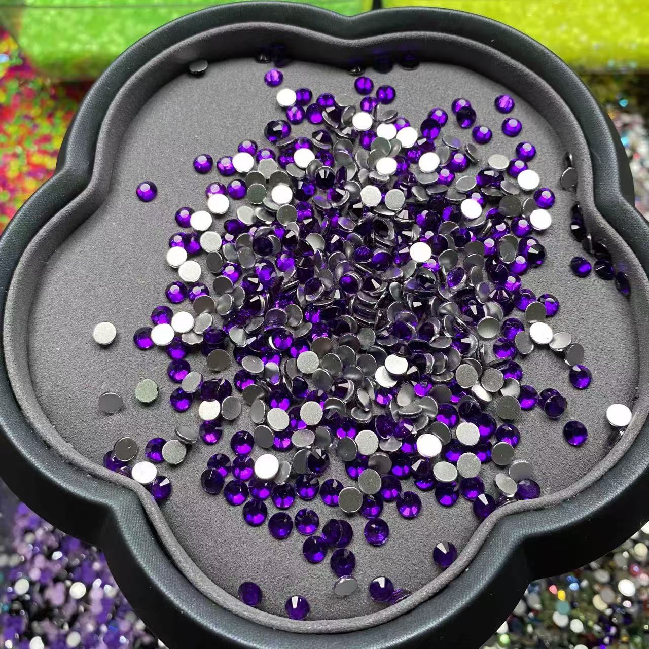 Clear Purple, Glass Crystal