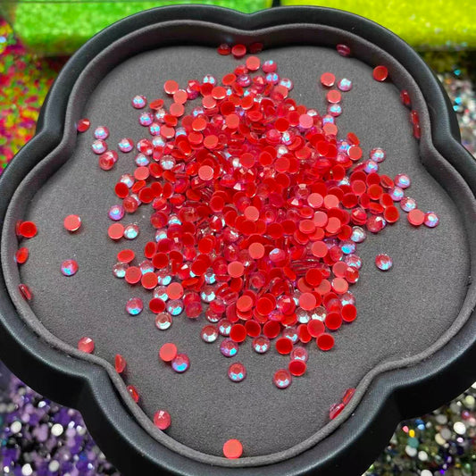 Opal Red, Glow in Dark, Glass Crystal