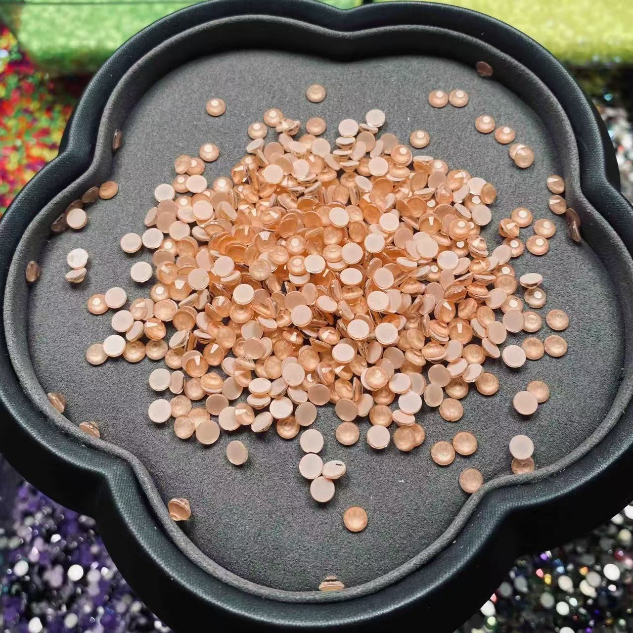 Hyacinth Orange, Solid Color, Glass Crystal