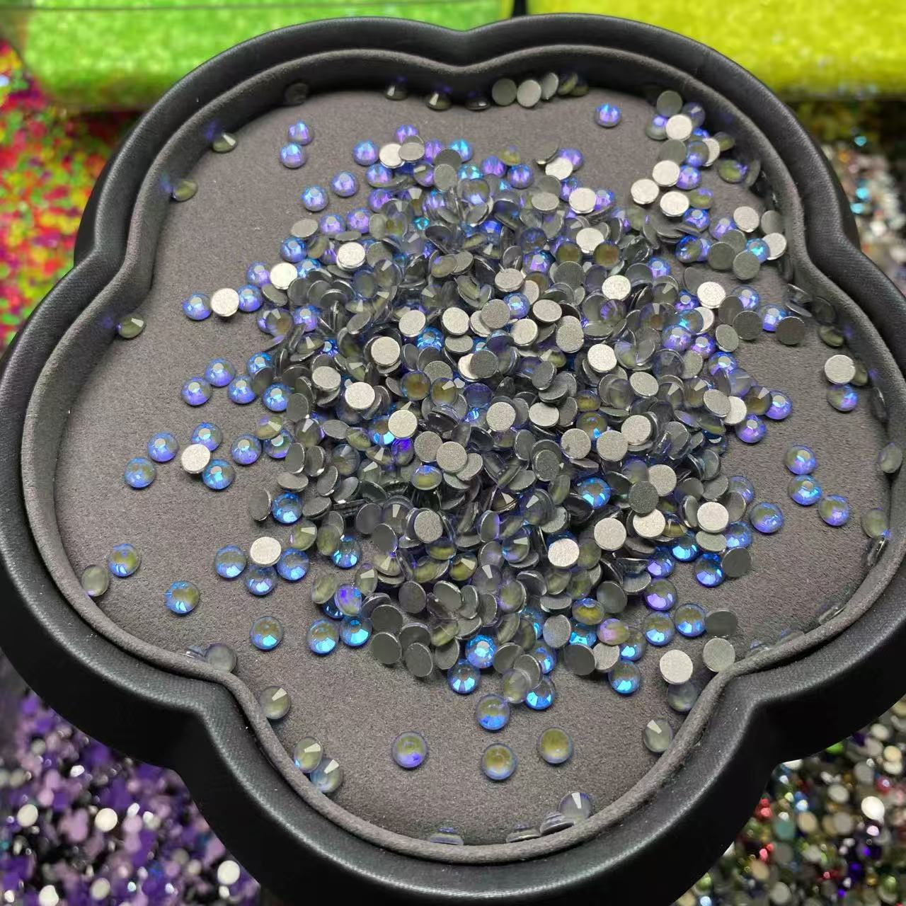 Midnight Sky, Opal Blue, Glass Crystal