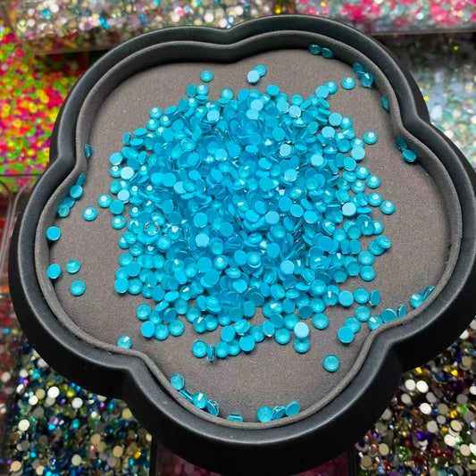 Neon Sky Blue, Glow in Dark, Glass Crystal