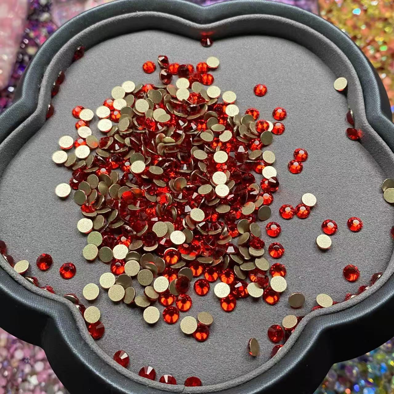 Siam, Clear, Glass Crystal